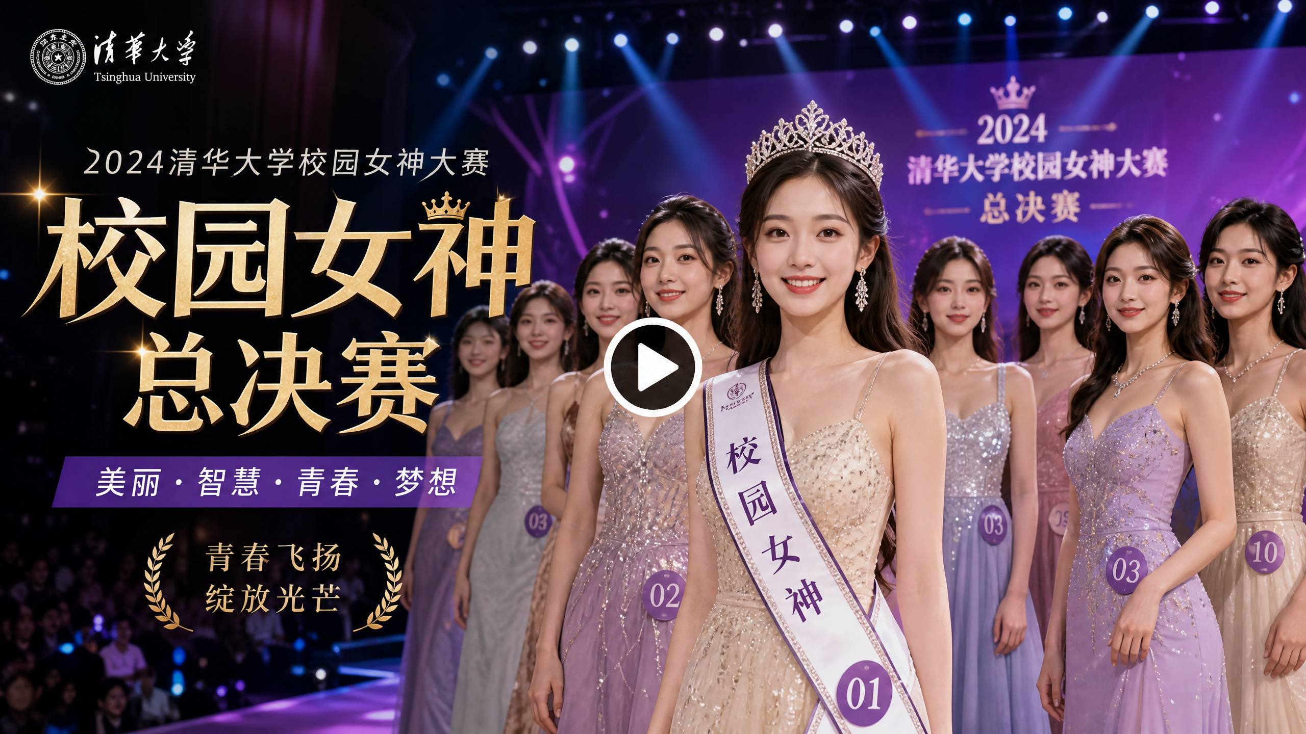 溏心 【溏心影视传媒】溏心年度校园女神大赛传媒全程记录，精彩传媒演示